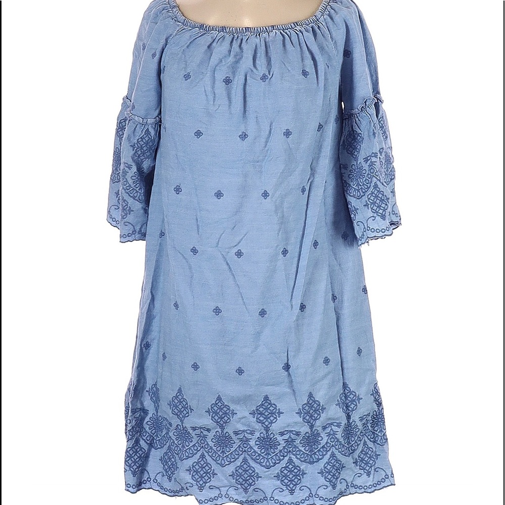 Cotton embroidered dress